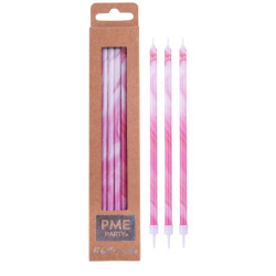 PME Candle Tall Pink marble...