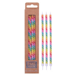 PME Candle Tall Rainbow 6 pcs