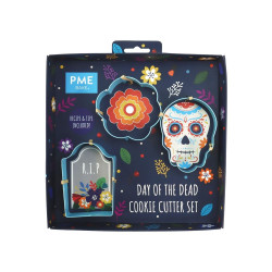 Halloween Candyskull cutter set of 3