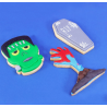 Halloween Frankenstein cutter set of 3