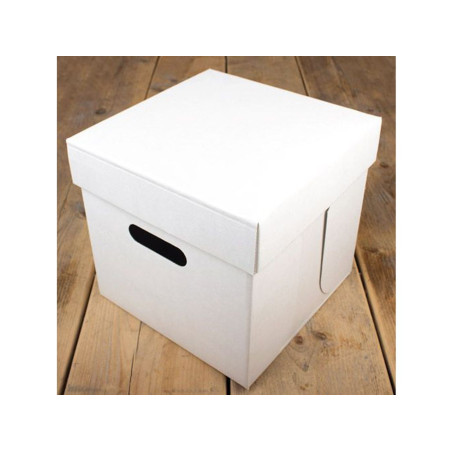 Cake Box White 25.5x25.5x25cm