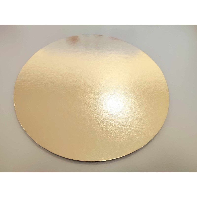 Cake Card 26 cm Gold-White