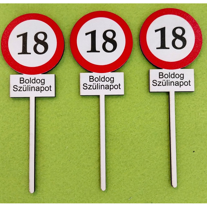 Sebesség korlátozó Boldog szülinapot beszúró