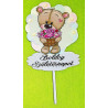 Happy Birthday Cake Topper Teddy Bear