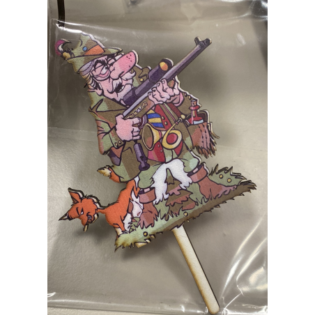 Hunter Wooden Cake Topper