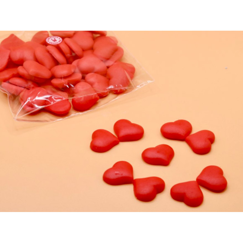 Marzipan medium-size hearts