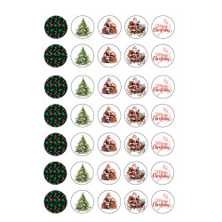Christmas Wafer Paper 0.35mm A4