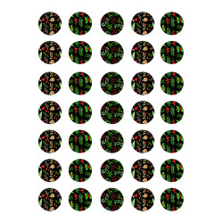Christmas Wafer Paper 0.35mm A4