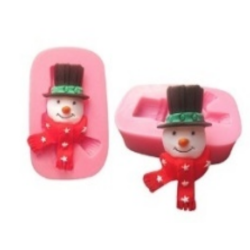 Snowman silicone mold