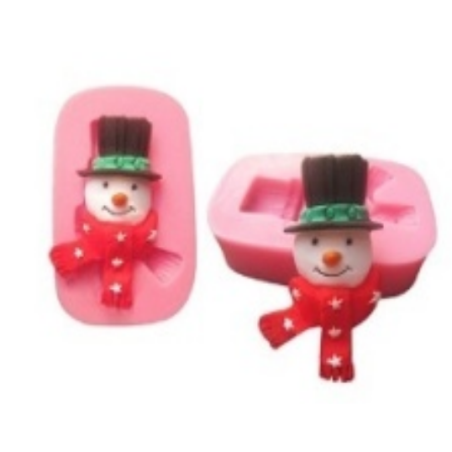 Snowman silicone mold