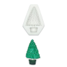 Potted pine tree silicone mold