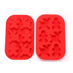 Christmas silicone mold 6 cavities