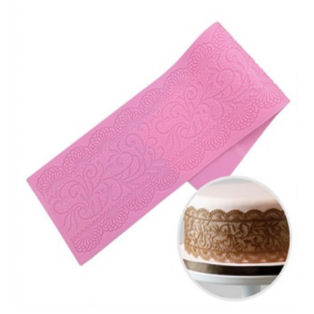 Cake lace silicone mold design 2