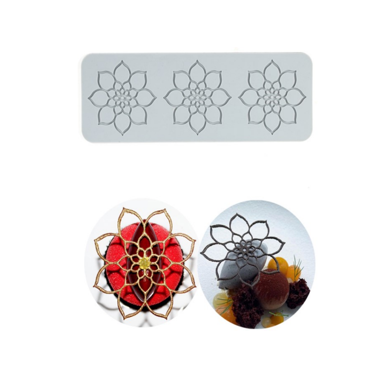 Decor Silicone Mold Elegant Flowers