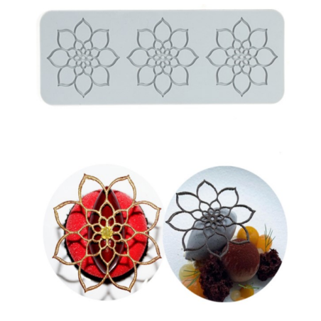 Decor Silicone Mold Elegant Flowers