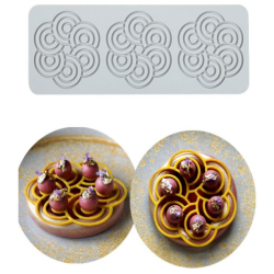 Decor silicone mold circles