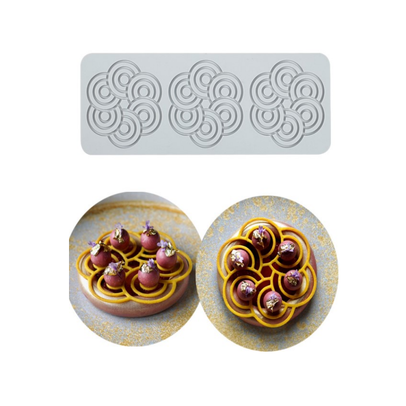 Decor silicone mold circles