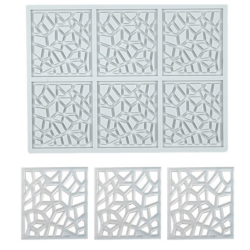 Decor Silicone Mold Squares 3 different design
