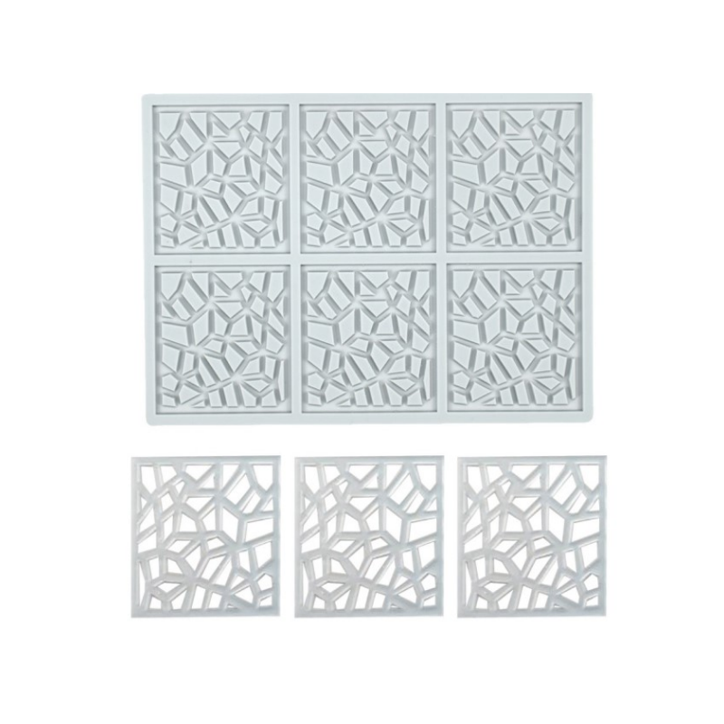 Decor Silicone Mold Squares 3 different design