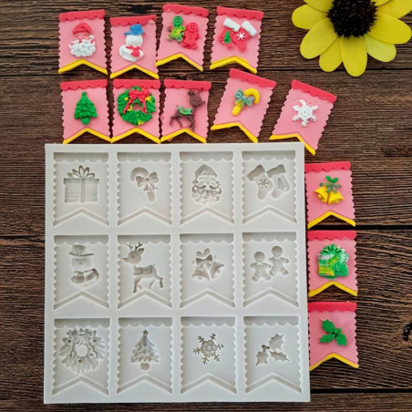 Christmas cookies design silicone mold