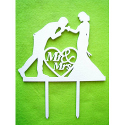 MR & MRS Kezet csókolós vőlegény