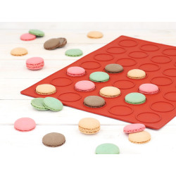 Macaron baking mat with 35...