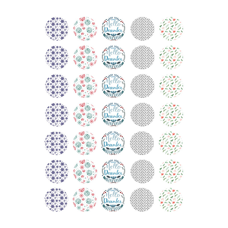 Christmas Meringue Sheet A4