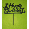 Happy Birthday Parti Sapkás fafelirat beszúró több színben