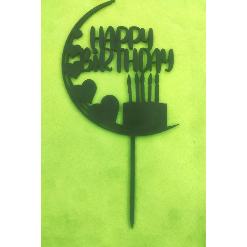 Happy Birthday Szíves Gyertyás beszúró