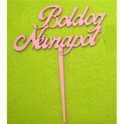 Happy Name Day Wooden Cake...