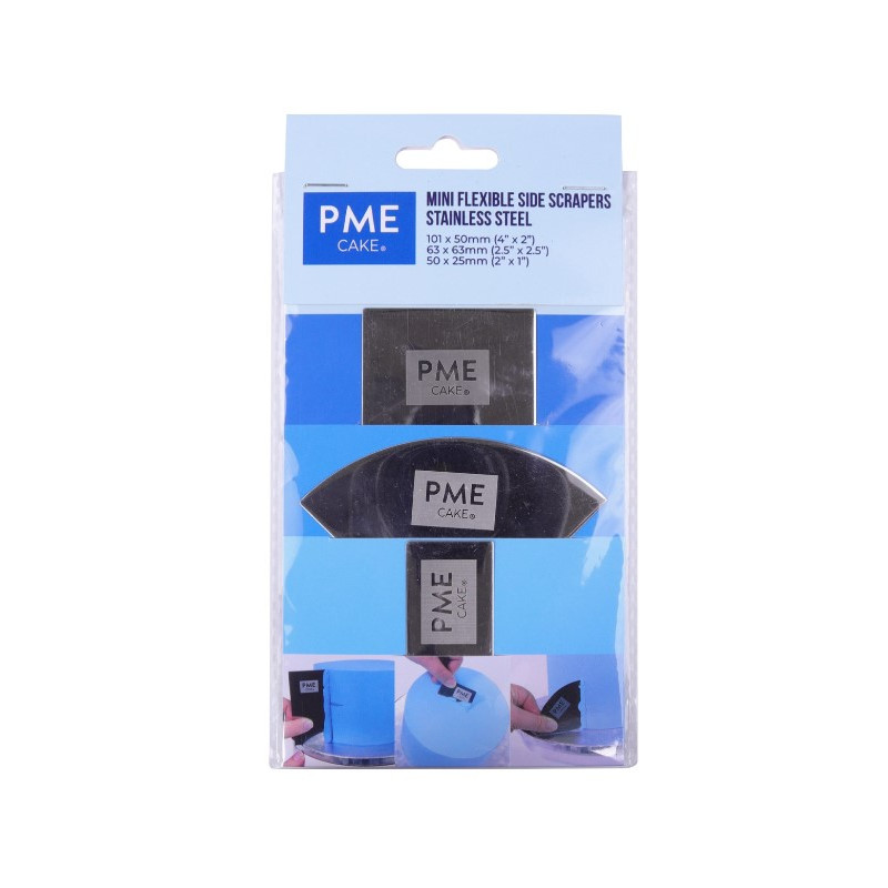 Mini Flexible Icing Side Scrapers Set of 3