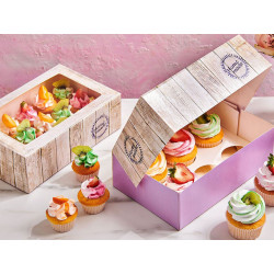 Ablakos retro muffin doboz...