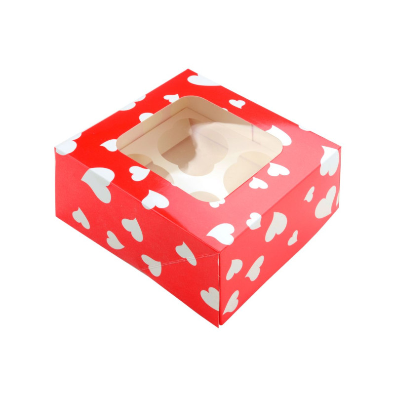 CM Szívmintás muffin / süteményes doboz
