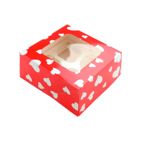 CM Szívmintás muffin / süteményes doboz