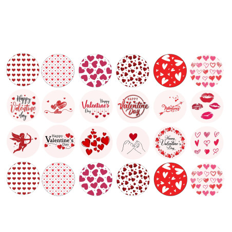Valentine Day Toppers Wafer Paper 0.35mm A5
