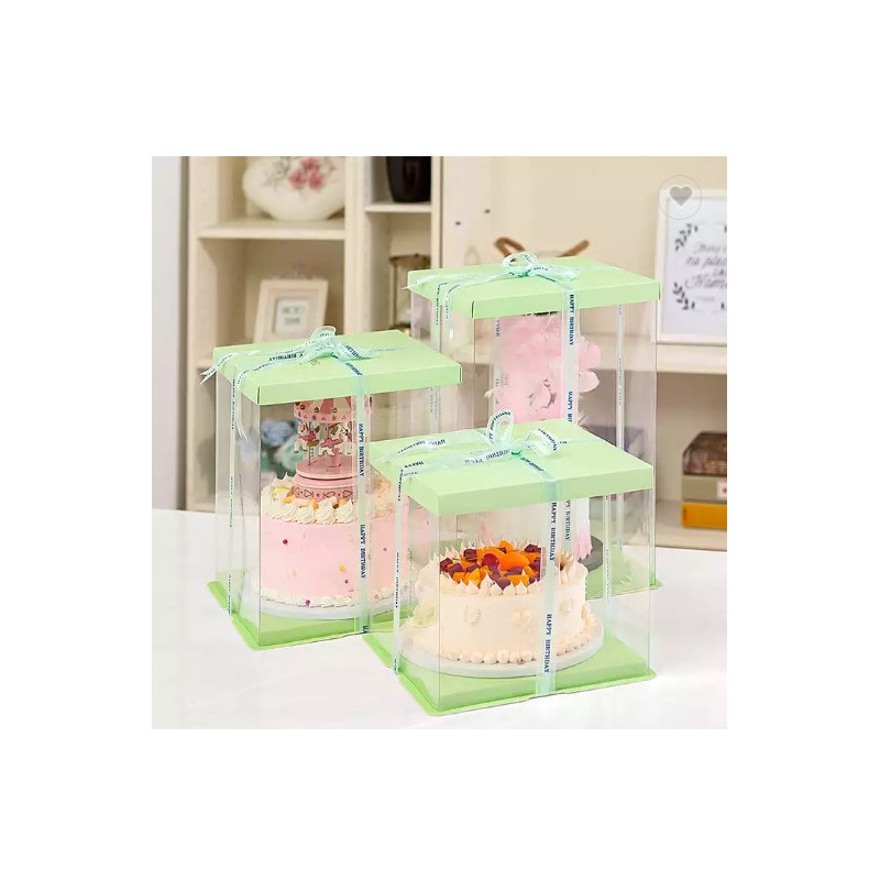 30x30x34 cm Transparent Cake Box