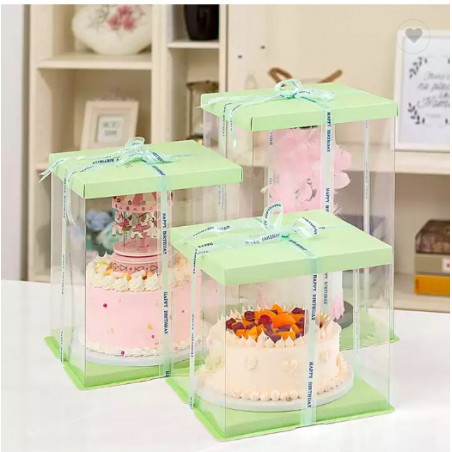 30x30x34 cm Transparent Cake Box