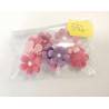 Marzipan mixed colours flowers