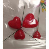 Hearts Cake Topper set of 4