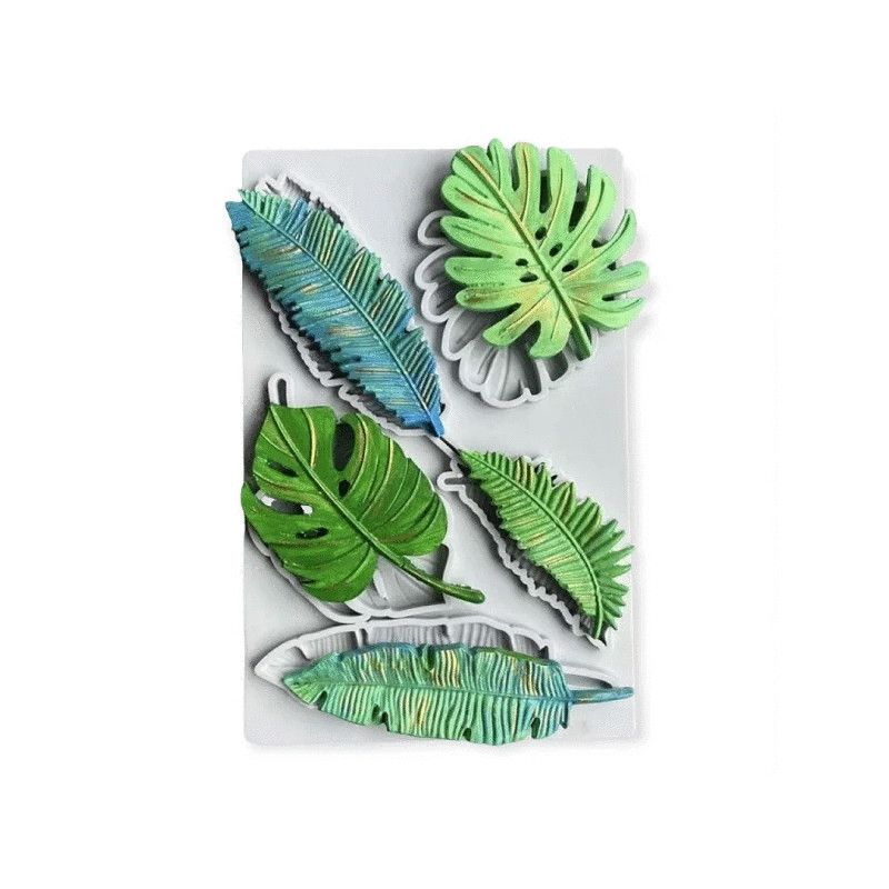 Large leaves silicone mold