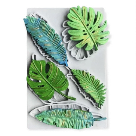 Large leaves silicone mold
