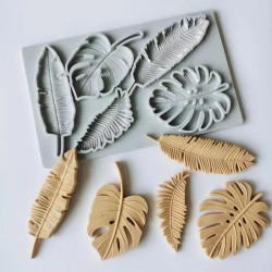 Large leaves silicone mold