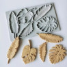 Large leaves silicone mold