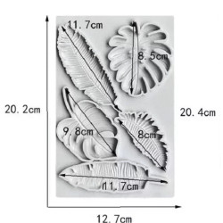 Large leaves silicone mold