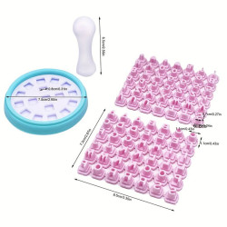 Round Cookie Letters & Numbers Stamp set