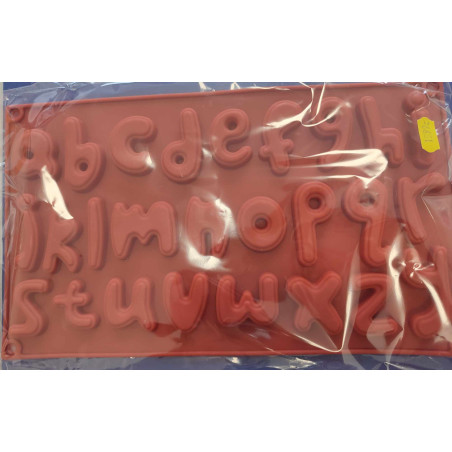 Alphabet silicone mold