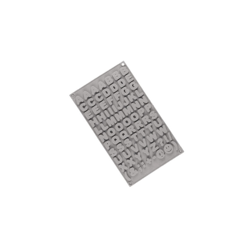 Alphabet and symbols silicone mold (capital letters)