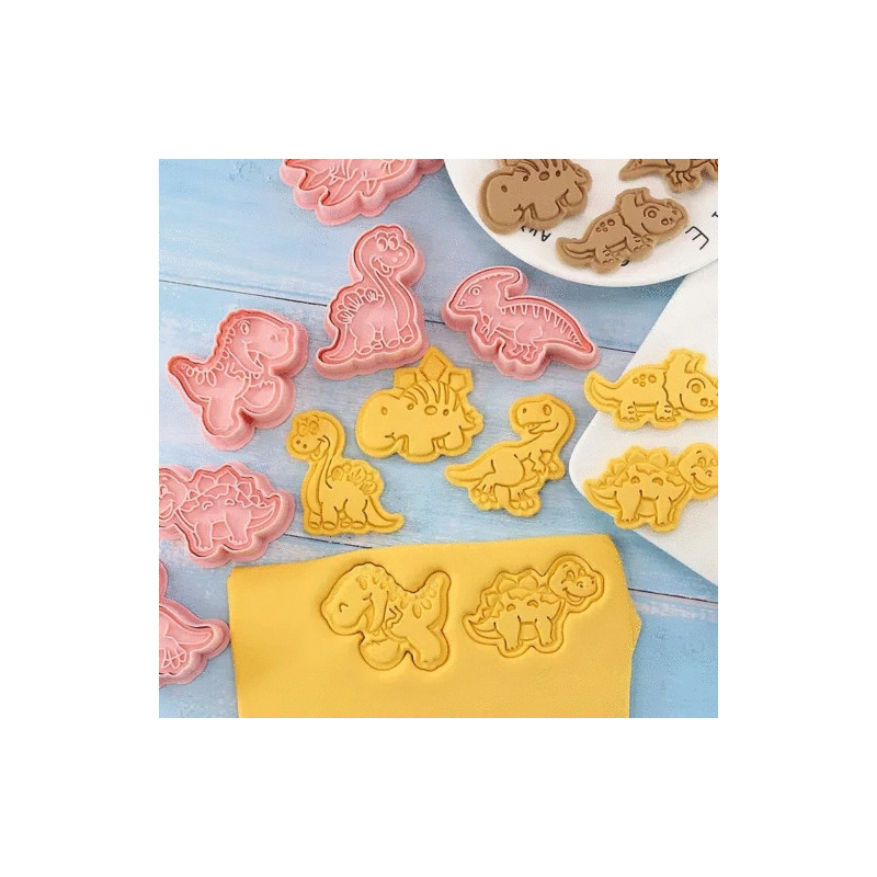 Dinosaurs cutter and embossing set of 8