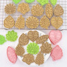 Leaves cutter and embossing set of 8