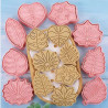 Leaves cutter and embossing set of 8